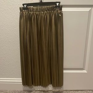 Small Gold Midi Skirt